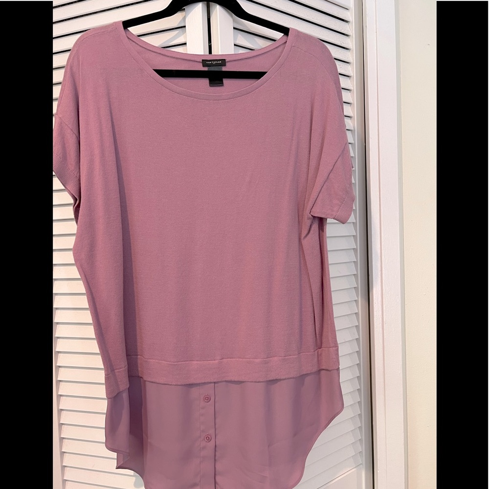Never Worn Ann Taylor XL Sweater with Blouse Botton